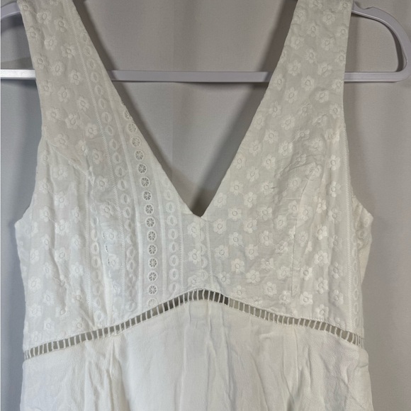 Lulus Endlessly Enticing White Embroidered Babydoll Mini Dress S - Picture 6 of 11
